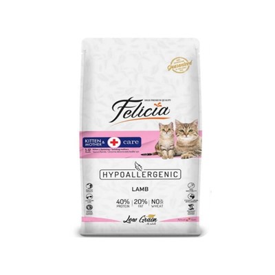 felicia yavru kuzuetli az tahıllı  500 gr, 8681299606863,felicia,yavru ve emziren anne kedi,kuru kedi maması