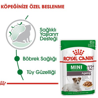 Royal Canin Mini Ageing Küçük Irk Yaşlı Köpek Pouch Konserve 85 Gr