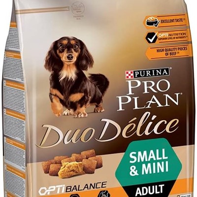 Pro Plan Duo Delice Sığır Etli Mini ve Küçük Irk Yetişkin Köpek Maması 2.5 kg