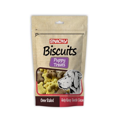 pupy treats köpek bisküvisi 200 gr x 6 adet, snacky,felicia,köpek ödül maması,köpek ödül bisküvisi,mankypetshop,8682631201210,yavru köpek ödülü