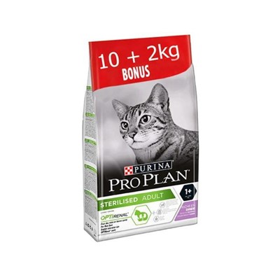 Pro plan Hindili Kısırlaştırılmış Kuru Kedi Maması 10 kg +2 kg HEDİYE