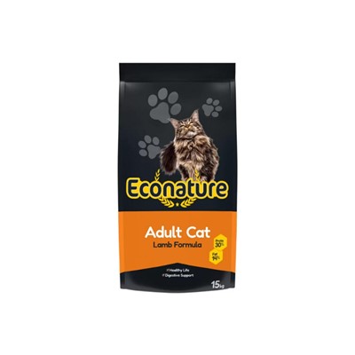 econature kuzulu yetişkin kedi maması 15kg, 8681612751225